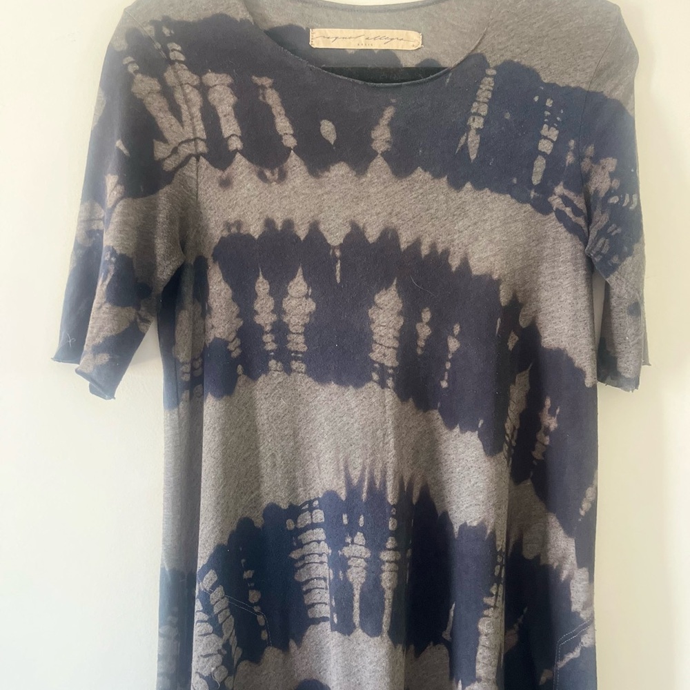 Raquel Allegra Charcoal and Navy Maxi Dress